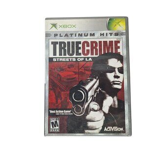 True Crime Streets Of LA (Xbox, 2004) Game And Case